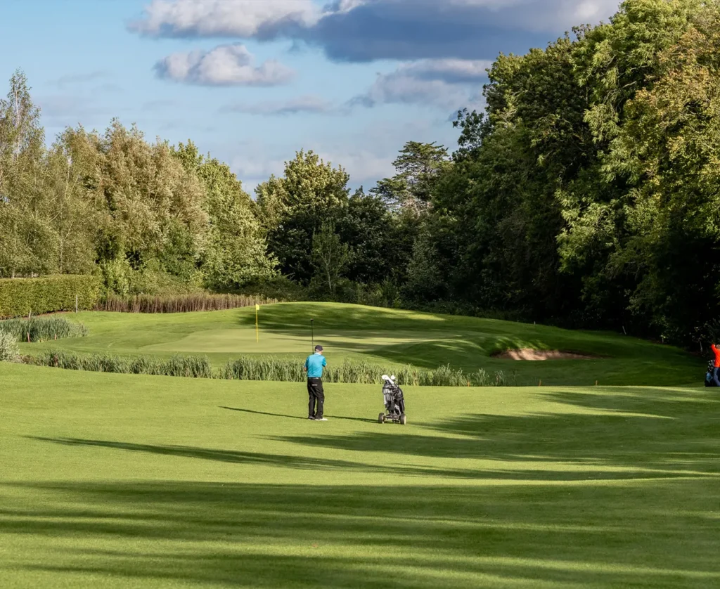 Chipping ball at hole