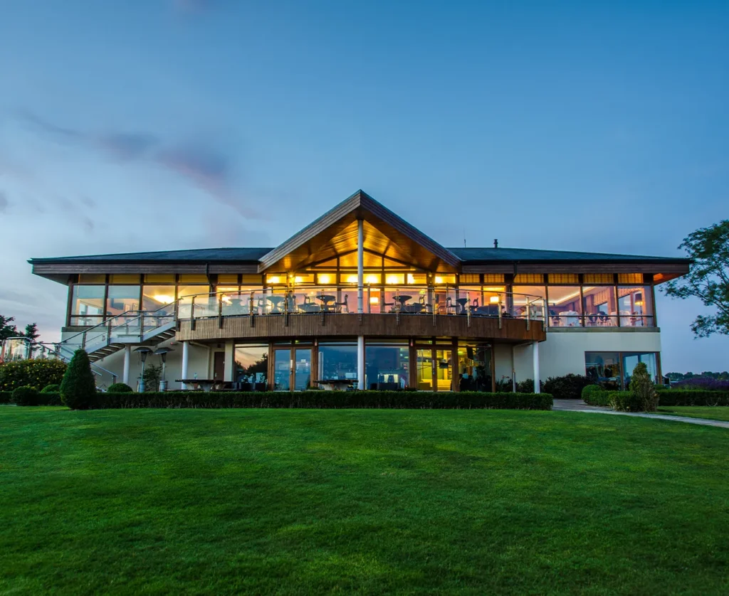 Clubhouse at dusk